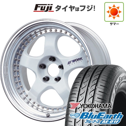 【新品国産車用5穴114.3】 | 夏タイヤ ホイール4本セット | 205/55R16 | ヨコハマ ブルーアース AE-01F | WORK ワーク マイスター S1 3P | 6.5J 16インチ
