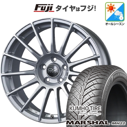 KUMHO - 【新品国産車用5穴114.3】 | オール時期タイア 車輪4本仕掛ける | 225/45R18 | マーシャル MH22(押さえる) | OZ スーパーツーリズモ LM | 8J 18in オールシーズンタイヤ、ホイールセット-自動車
