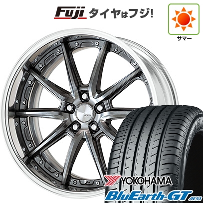 【新品国産車用5穴114.3】 | 夏タイヤ ホイール4本セット | 225/45R19 | ヨコハマ ブルーアース GT AE51 | WORK ワーク ランベック LS10 | 19インチ