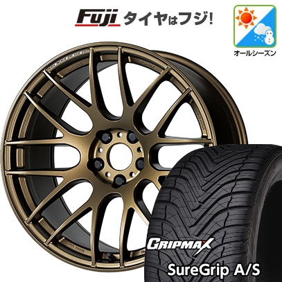 【新品国産車用5穴114.3】 | オールシーズンタイヤ ホイール4本セット | 225/40R18 | グリップマックス Sure Grip AS | エモーション M8R 18インチ