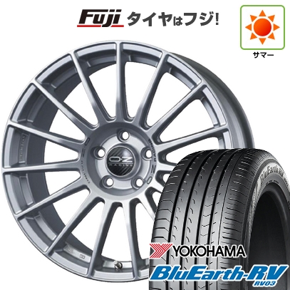 【パンク保証付き】【新品国産車用5穴114.3】 | 夏タイヤ ホイール4本セット | 225/60R17 | ブルーアース RV-03 | OZ スーパーツーリズモ LM 17インチ
