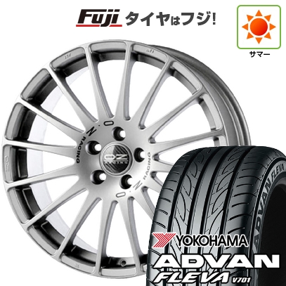 【新品国産車用5穴114.3】 | 夏タイヤ ホイール4本セット | 205/55R17 | ヨコハマ アドバン フレバV701 | OZ スーパーツーリズモ GT | 7J 17インチ