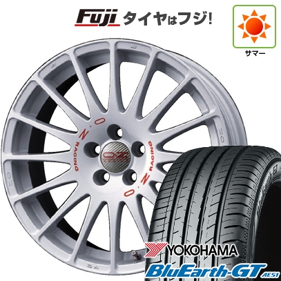 【新品国産車用5穴114.3】 | 夏タイヤ ホイール4本セット | 225/40R18 | ヨコハマ ブルーアース GT AE51 | OZ スーパーツーリズモ WRC | 8J 18インチ