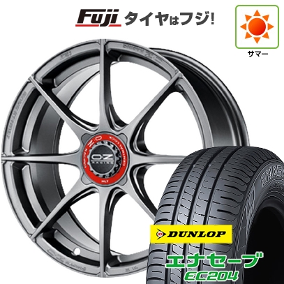 エナセーブ - 【新品国産車用5穴114.3】 | 夏タイア 銀輪4本仕かける | 215/60R17 | ダンロップ EC204 | OZ 公式HLT | 7.5J 17in