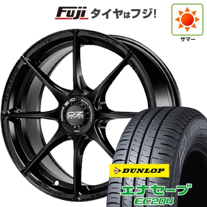 エナセーブ - 【新品国産車用5穴114.3】 | 夏タイア 銀輪4本仕かける | 215/60R17 | ダンロップ EC204 | OZ 公式HLT | 7.5J 17in