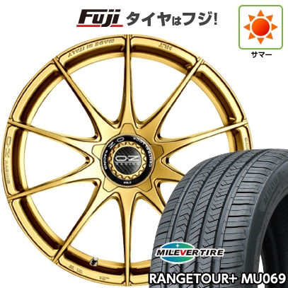 【新品国産車用5穴100】 | 夏タイア 車輪4本仕掛ける | 225/55R18 | ミ生き胆 範囲周遊旅行つけ加えるMU069（押さえる） | OZ 算式HLT | 8J 18in タイヤ、ホイール-自動車-車、バイク、自転車