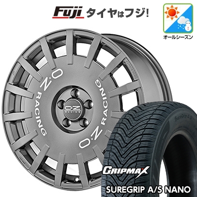 【新品国産車用5穴114.3】 | オールシーズンタイヤ ホイール4本セット | 225/60R17 | シュアグリップ AS ナノ | OZ ラリーレーシング | 7J 17インチ