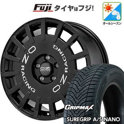 【新品国産車用5穴114.3】 | オールシーズンタイヤ ホイール4本セット | 225/60R17 | シュアグリップ AS ナノ | OZ ラリーレーシング | 7J 17インチ