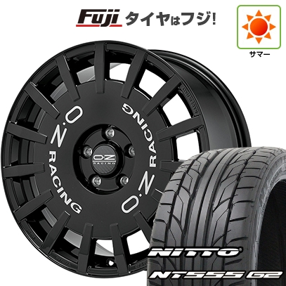 【パンク保証付】【新品国産車用 5穴114.3車】 夏タイヤ ホイール4本セット 235/50R18 ニットー NT555 G2 OZ ラリーレーシング 18インチ