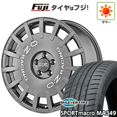 【新品国産車用5穴114.3】 | 夏タイヤ ホイール4本セット | 235/35R19 | ミレバー スポーツマクロ MA349（限定） | OZ ラリーレーシング | 8J 19インチ