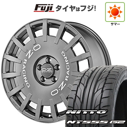 【パンク保証付き】【新品国産車用5穴114.3】 | 夏タイヤ ホイール4本セット | 215/45R18 | ニットー NT555 G2 | OZ ラリーレーシング | 8J 18インチ