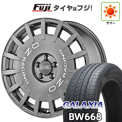 【新品国産車用5穴114.3】 | 夏タイア 車輪4本仕掛ける | 235/55R19 | ギャラクシア BW668(押さえる) | OZ ラリーレーシング | 19in 自動車-夏タイヤ、ホイールセット
