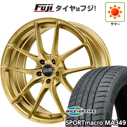 【新品国産車用 5穴114.3車】 夏タイア 車輪４本仕かける 215/50R17 ミ生き胆 運動競技マクロ命令 MA349（押さえる） OZ レッジェーラHLT 17in