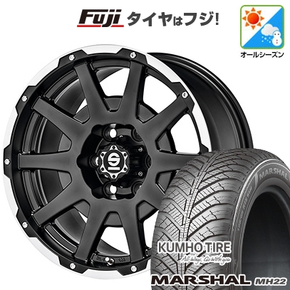 【新品国産車用5穴114.3】 | オールシーズンタイヤ ホイール4本セット | 225/65R17 | マーシャル MH22(限定) | OZ SPARCO ダカール | 7.5J 17インチ
