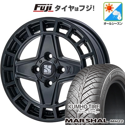 新品 ハスラー デリカミニ(4WD) オールシーズンタイヤ ホイール4本セット 165/60R15 クムホ マーシャル MH22(限定) MLJ エクストリームJ クアッド 4.5J 15インチ