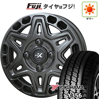 【新品 軽自動車】軽トラ 軽バン 夏タイヤ ホイール4本セット 145/80R12 80/78N ヨコハマ Y356 共豊 PPX MK6 3.5J 12インチ
