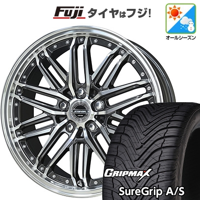 【新品国産車用5穴114.3】 | オールシーズンタイヤ ホイール4本セット | 235/55R19 | シュアグリップ AS(限定2024年製) | 共豊 シュタイナー EMX | 8J 19インチ