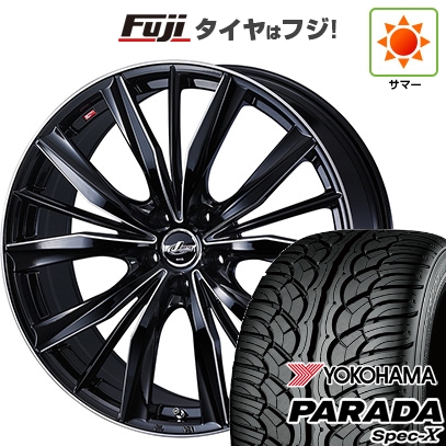 【新品国産車用5穴114.3】 | 夏タイヤ ホイール4本セット | 235/55R20 | ヨコハマ PARADA Spec-X | WEDS ウェッズ レオニス VX2 | 8J 20インチ