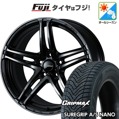 【新品国産車用5穴100】 | オールシーズンタイヤ ホイール4本セット | 225/60R17 | シュアグリップ AS ナノ | WEDS ウェッズスポーツ SA-52R | 7J 17インチ