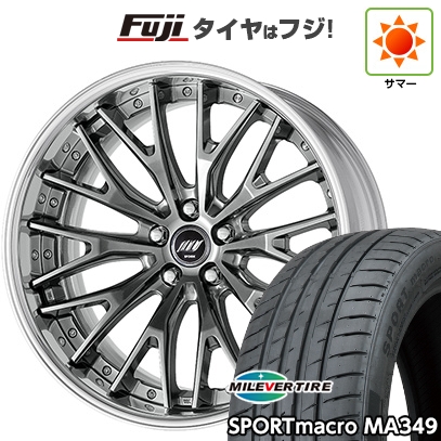 【新品国産車用5穴114.3】 | 夏タイヤ ホイール4本セット | 215/35R19 | ミレバー MA349 | WORK ワーク バックレーベルジースト BSTX | 19インチ