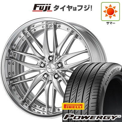 PIRELLI - 【新品国産車用5穴114.3】 | 夏タイア 銀輪4本仕掛ける | 245/40R19 | ピレリ パワジー | WORK 細工物 シュヴァート クヴェルII | 8J 19in タイヤ、ホイール-自動車-車、バイク、自転車
