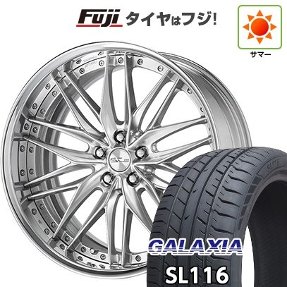 【新品国産車用5穴114.3】 | 夏タイア 車輪4本仕掛ける | 245/40R21 | ギャラクシア SL116(押さえる) | WORK 細工物 シュヴァート クヴェルII | 21in 自動車-タイヤ、ホイール-車、バイク、自転車