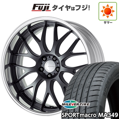【新品国産車用5穴114.3】 | 夏タイヤ ホイール4本セット | 225/55R19 | ミレバー MA349 | WORK ワーク グノーシスRX RXM | 8J 19インチ
