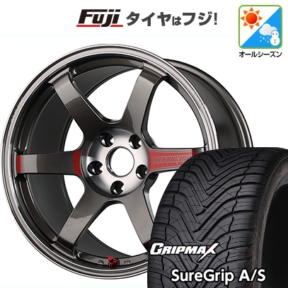 新品国産車用5穴114.3 オールシーズンタイヤ ホイール4本セット | 235/55R19 | Sure Grip AS(2024年製) | ボルクレーシング TE37 サーガ SL | 8.5J 19インチ