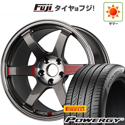 【新品国産車用5穴114.3】 | 夏タイヤ ホイール4本セット | 235/55R19 | ピレリ パワジー | RAYS レイズ ボルクレーシング TE37 サーガ SL | 19インチ