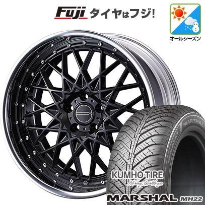 【新品国産車用5穴114.3】 | オールシーズンタイヤ ホイール4本セット | 225/45R18 | マーシャル MH22(限定) | マーベリック 1613M 18インチ