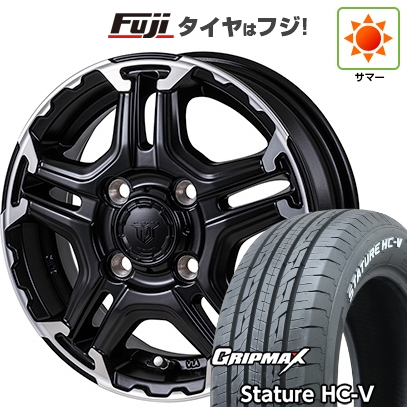 【新品 軽自動車】軽トラ 軽バン 夏タイヤ ホイール4本セット 145/80R12 80/78Q グリップマックス スタチャー HC-V RWL モンツァ JPスタイル MJ-T 4J 12インチ