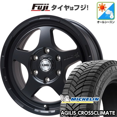 【新品】ハイエース200系 | オールシーズンタイヤ ホイール4本セット | 215/65R16 109/107T | アジリス クロスクライメート | LMG 極 16インチ