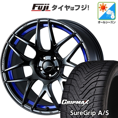 【新品国産車用5穴100】 | オールシーズンタイヤ ホイール4本セット | 225/40R18 | グリップマックス Sure Grip AS | WedsSport SA-27R【限定】 18インチ
