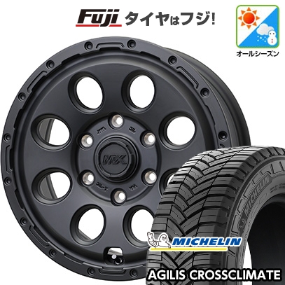 【新品】ハイエース200系 | オールシーズンタイヤ ホイール4本セット | 195/80R15 108/106S | アジリス クロスクライメート | マッドクロス リーコン 15インチ