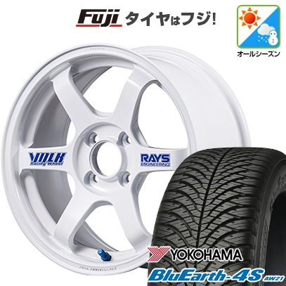 パンク保証付き N-BOX タント | オールシーズンタイヤ ホイール4本セット | 165/55R15 | ブルーアース 4S AW21 | TE37 ソニック 30th ステッカーVer 15インチ