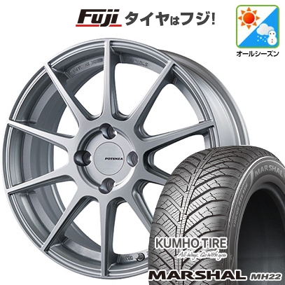 【新品 軽自動車】 オールシーズンタイヤ ホイール4本セット 165/60R15 クムホ マーシャル MH22 オールシーズン(限定) ブリヂストン ポテンザ SW010 15インチ