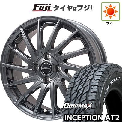 軽トラ 軽バン | 夏タイヤ ホイール4本セット | 145R12C 80/78N | インセプション A/TII RWL(限定) | エステローザ EST-7F ディープグレー | 3.5J 12インチ