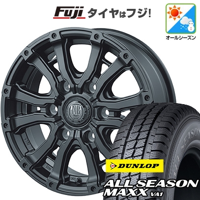 ハイエース200系 | オールシーズンタイヤ ホイール4本セット | 195/80R15 107/105N | オールシーズンMAXX VA1 | インターミラノ MUD BAHN XR-600S 15インチ