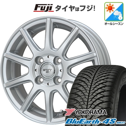 【パンク保証付き】N-BOX タント スペーシア | オールシーズンタイヤ ホイール4本セット | 165/55R15 | ブルーアース 4S AW21 | BWT-541 | 4.5J 15インチ