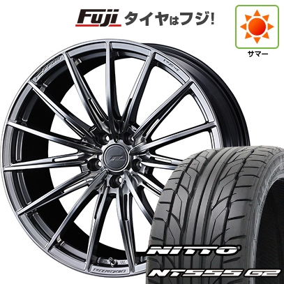 【パンク保証付】【新品国産車用 5穴114.3車】 夏タイヤ ホイール4本セット 225/45R18 ニットー NT555 G2 ウェッズ F-ZERO FZ-4 18インチ