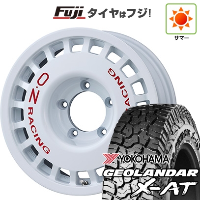 GEOLANDAR - 【新品】ジムニー | 夏タイア 銀輪4本仕かける | 195R16C 104/102Q | ヨコハマ ジオランダー X-AT G016 OWL | OZ ラリーレーシング 4X4 | 5.5J 16in