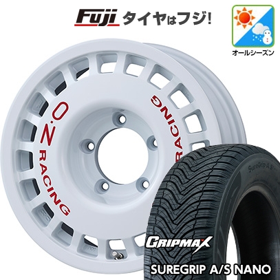 【新品】ジムニー | オールシーズンタイヤ ホイール4本セット | 175/80R16 | シュアグリップ AS ナノ | OZ ラリーレーシング 4X4 | 5.5J 16インチ