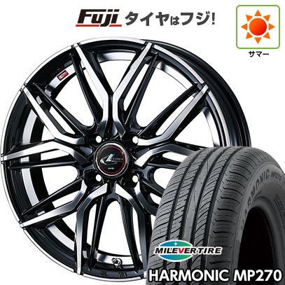 【新品国産車用 4穴100車】 夏タイヤ ホイール４本セット 175/65R14 ミレバー ハーモニック MP270(限定) ウェッズ レオニス LM 14インチ