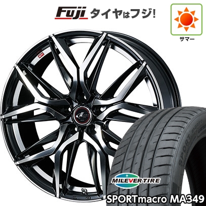 【新品国産車用 5穴114.3車】 夏タイヤ ホイール４本セット 225/35R20 ミレバー スポーツマクロ MA349（限定） ウェッズ レオニス LM 20インチ