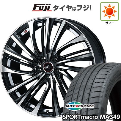 【新品国産車用 5穴114.3車】 夏タイヤ ホイール４本セット 215/50R17 ミレバー スポーツマクロ MA349（限定） ウェッズ レオニス FS 17インチ