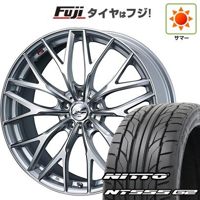 【パンク保証付】【新品国産車用 5穴114.3車】 夏タイヤ ホイール4本セット 225/40R19 ニットー NT555 G2 ウェッズ レオニス MX 19インチ