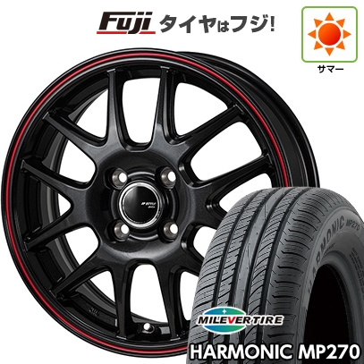 【新品国産車用 4穴100車】 夏タイヤ ホイール４本セット 185/65R14 ミレバー ハーモニック MP270(限定) モンツァ JPスタイル ジェファ 14インチ