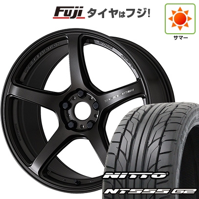 【パンク保証付】【新品国産車用 5穴114.3車】 夏タイヤ ホイール4本セット 235/35R19 ニットー NT555 G2 ワーク エモーション T5R 19インチ