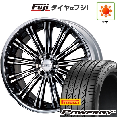 【新品国産車用5穴114.3】 | 夏タイヤ ホイール4本セット | 225/55R19 | ピレリ パワジー | WALD ヴァルド レノヴァティオ 2P R12-C | 8J 19インチ