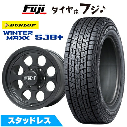 パンク保証付き 新品国産車用 6穴139.7車 スタッドレスタイヤ ホイール4本セット 265/70R15 ウインターマックス SJ8+ ミッキートンプソン クラシック3 15インチ